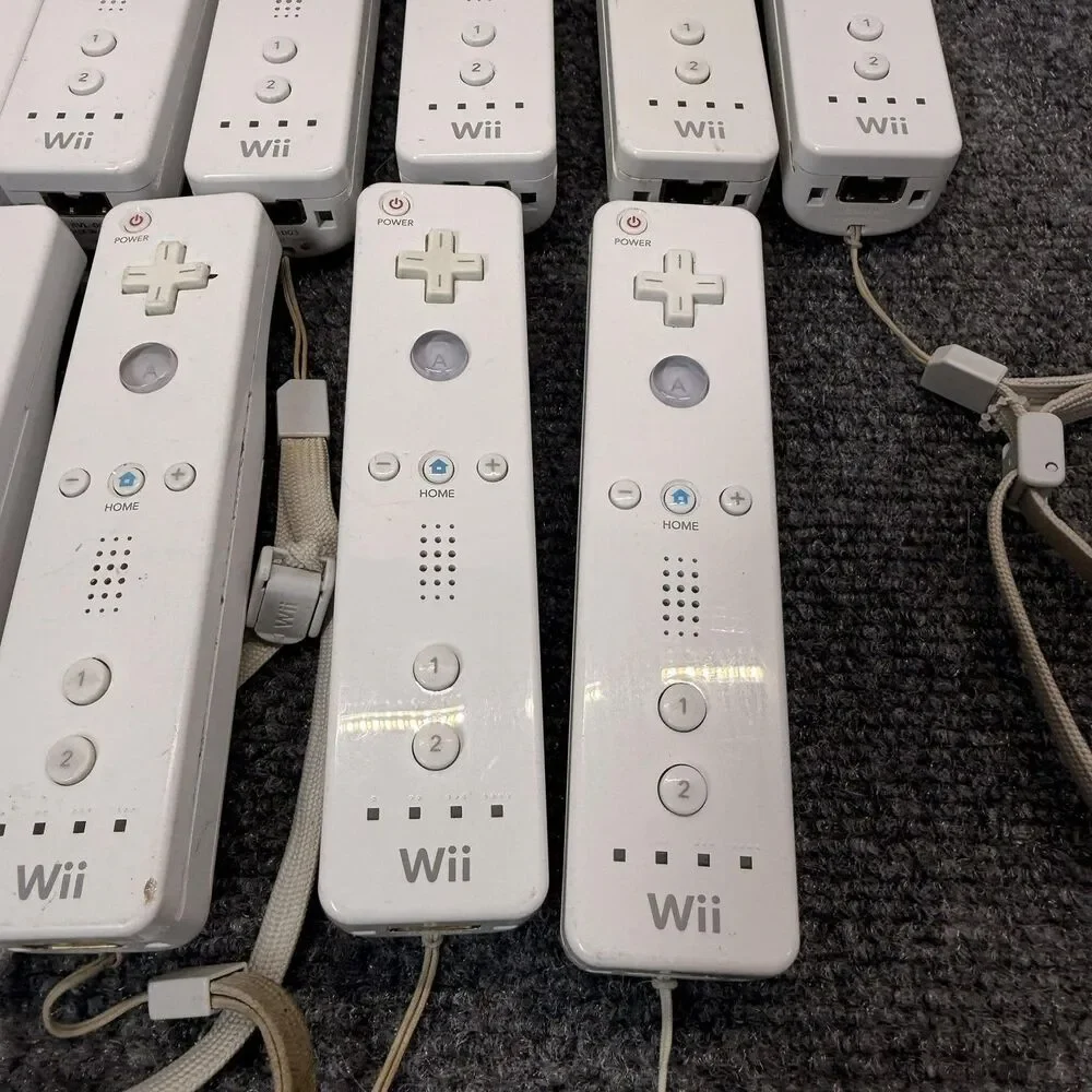 Lot Of 12 Nintendo Wii Remote Controller RVL-003 White OEM Bluetooth Tested